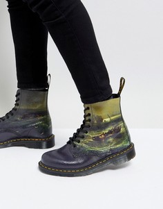 Ботинки с 8 парами люверсов Dr Martens William Turner - Черный