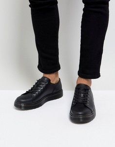 Кожаные ботинки с 6 парами люверсов Dr Martens Dante - Черный