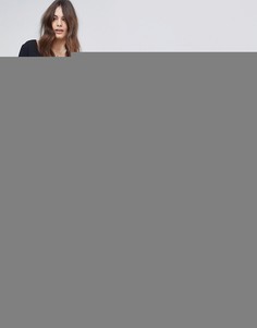 Юбка миди с ярусными оборками и цветочным принтом Fashion Union - Синий