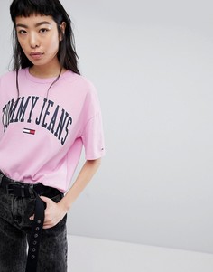Футболка с логотипом Tommy Jeans - Фиолетовый
