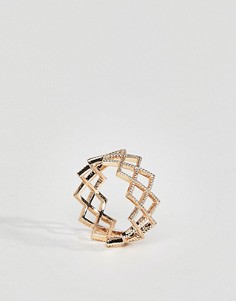 Кольцо на мизинец ASOS - Золотой