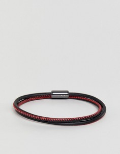 Красный браслет с логотипом на завязке HUGO - Красный