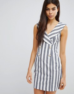 Платье мини в полоску ASOS - Мульти