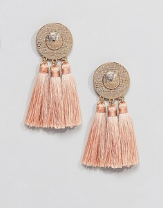 Серьги-подвески с диском ASOS - Розовый