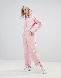 Саржевый комбинезон ASOS - Розовый