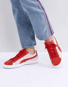 Замшевые кроссовки Puma X Hello Kitty - Красный