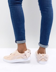 Розовые замшевые кроссовки Puma Valentines - Розовый