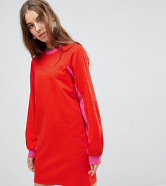 Трикотажное платье мини колор блок ASOS TALL - Мульти
