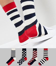 Подарочный набор из 4 пар носков Happy Socks - Мульти
