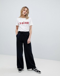 Джоггеры с широкими штанинами ASOS - Черный