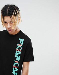 Черная футболка с логотипом Fila Black Line - Черный
