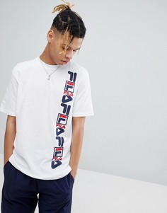 Белая футболка с логотипом Fila Black - Белый