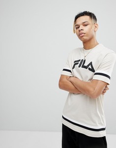 Футболка с полосками в бейсбольном стиле Fila Black Line - Бежевый