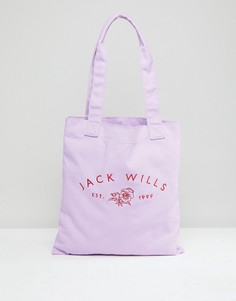 Сумка с логотипом Jack Wills Ambleshire Mr Wills - Фиолетовый