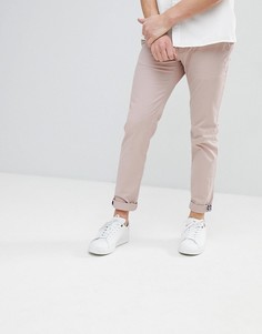 Узкие бежевые чиносы Ted Baker - Розовый