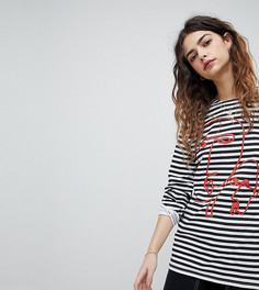 Топ в бретонскую полоску с принтом Reclaimed Vintage Revived - Мульти