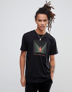 Футболка с принтом Volcom - Черный