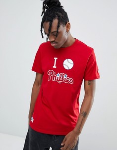 Красная футболка New Era MLB Philadelphia Phillies Love - Красный