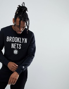 Черный свитшот New Era NBA Brooklyn Nets - Черный