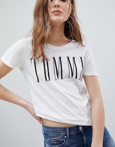 Футболка с логотипом Tommy Jeans - Белый