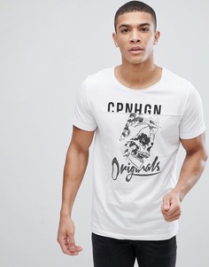 Футболка с принтом Jack &amp; Jones Originals - Белый