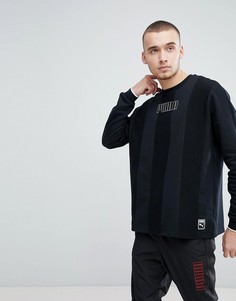 Черный свитшот с круглым вырезом Puma Heritage 57500001 - Черный