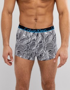 Хлопковые боксеры-брифы с принтом Calvin Klein - Черный