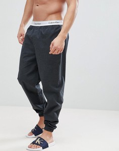 Хлопковые джоггеры с манжетами Calvin Klein - Серый