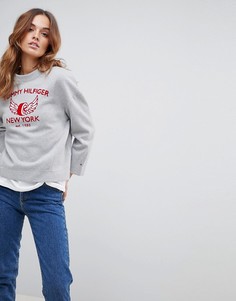 Свитшот с логотипом Tommy Hilfiger - Серый