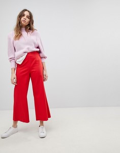 Широкие укороченные брюки Max&amp;Co. - Красный