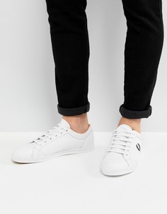 Белые кожаные кроссовки Fred Perry Baseline - Белый