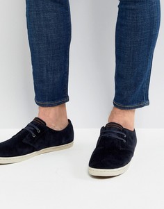 Темно-синие низкие замшевые туфли Fred Perry Byron - Темно-синий