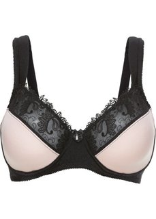 Бюстгальтер-минимайзер, чашка C (черный/пудра) Bonprix