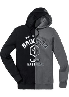 Свитшот Regular Fit (антрацитовый/черный) Bonprix
