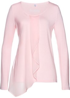 Блузка из трикотажа (нежно-розовый) Bonprix