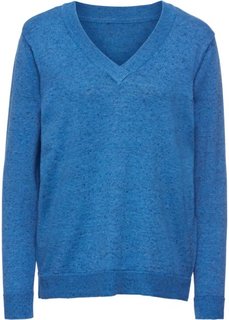 Пуловер (синий меланж) Bonprix
