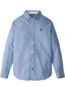 Рубашка (синий/белый в полоску) Bonprix