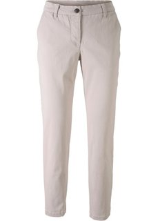 Брюки-чино, укороченный покрой (серый камень) Bonprix