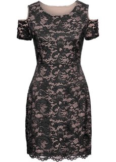 Платье из кружева (черный) Bonprix