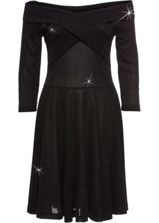 Платье с люрексом (черный) Bonprix