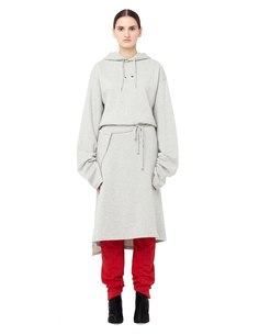 Хлопковое платье с капюшоном Vetements