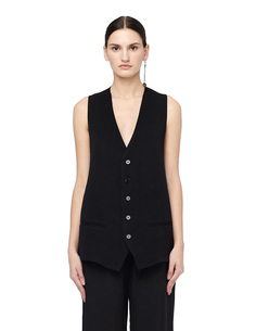 Удлиненный шерстяной жилет Ann Demeulemeester