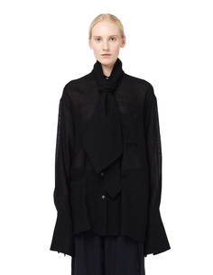 Шерстяная блузка с бантом Ann Demeulemeester