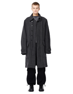 Шерстяное пальто с люрексом Ann Demeulemeester