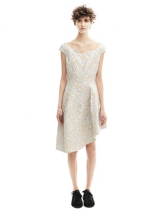 Платье из полиэстера и шелка Simone Rocha