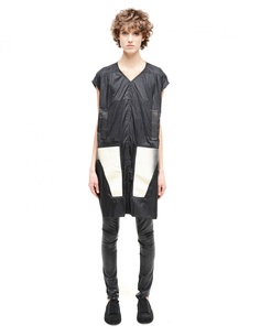 Топ из нейлона и кожи Drkshdw BY Rick Owens