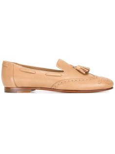 лоферы с перфорацией Santoni