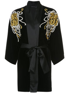 embroidered belted night-gown Natori