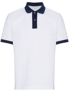 двухцветная футболка-поло с короткими рукавами Prada