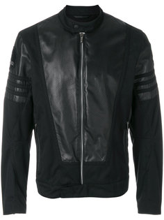 perforated leather bomber jacket Fendi